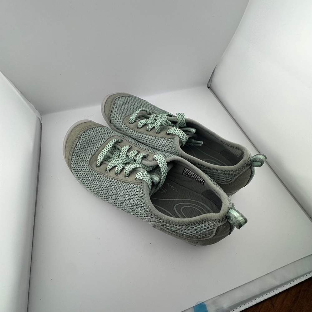 KEEN Lorelai Mesh Sneakers Women 9.5 Green Low Top Walking Shoes 1020372 - Picture 5 of 13